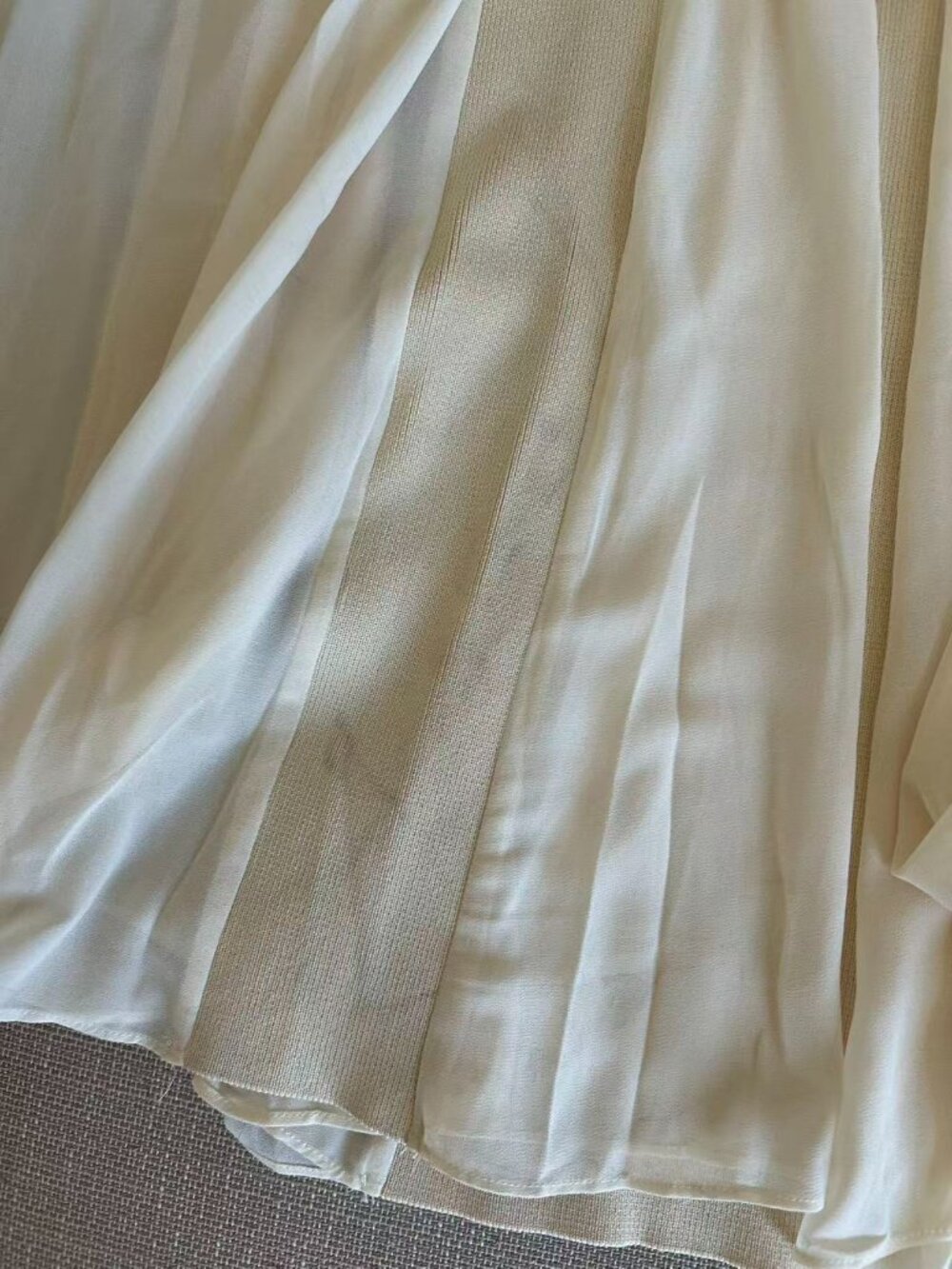 ✨ SALE Meshki Soleil Knit And Mesh Halter Maxi Dress Small Cream Wedding Event - Picture 9 of 14